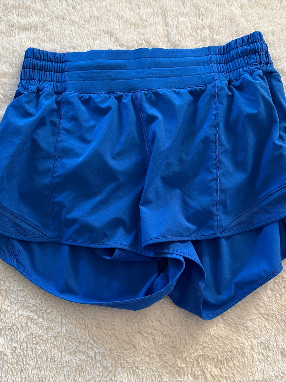 Lululemon high rise hotty hot shorts blazer blue